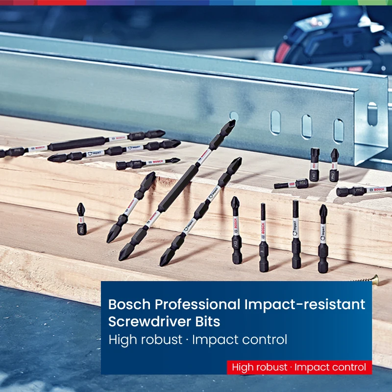 

Bosch Impact Control Screwdriver Bits Professional Grade Impact Metal Drills Power Tool's Accessories For Bosch GDR GDX Series