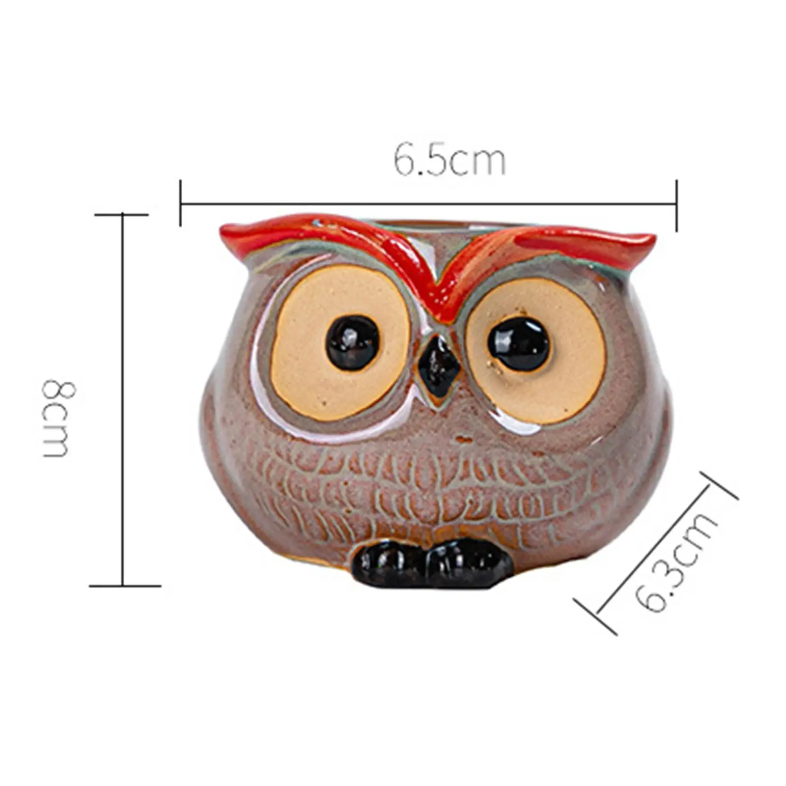 Сова бонсай суккуленты горшок для растений 3D Ваза фарфоровые цветочные горшки