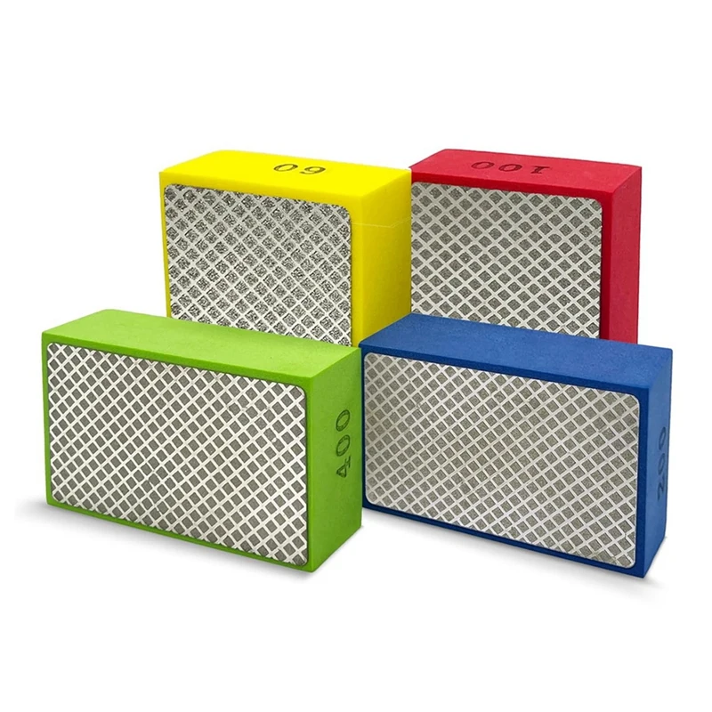 4 шт. алмазные шлифовальные колодки для керамической плитки стекла зерна 60 100 200 400