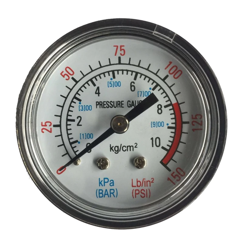 

0-150 0-10bar Air Compressor Pneumatic Hydraulic Fluid Pressure Gauge Small Round Style 8x1 Screw Thread Durable Dropship