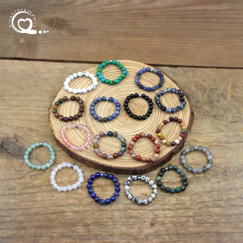 Медное кольцо в классическом стиле с инкрустацией натуральным полудрагоценным