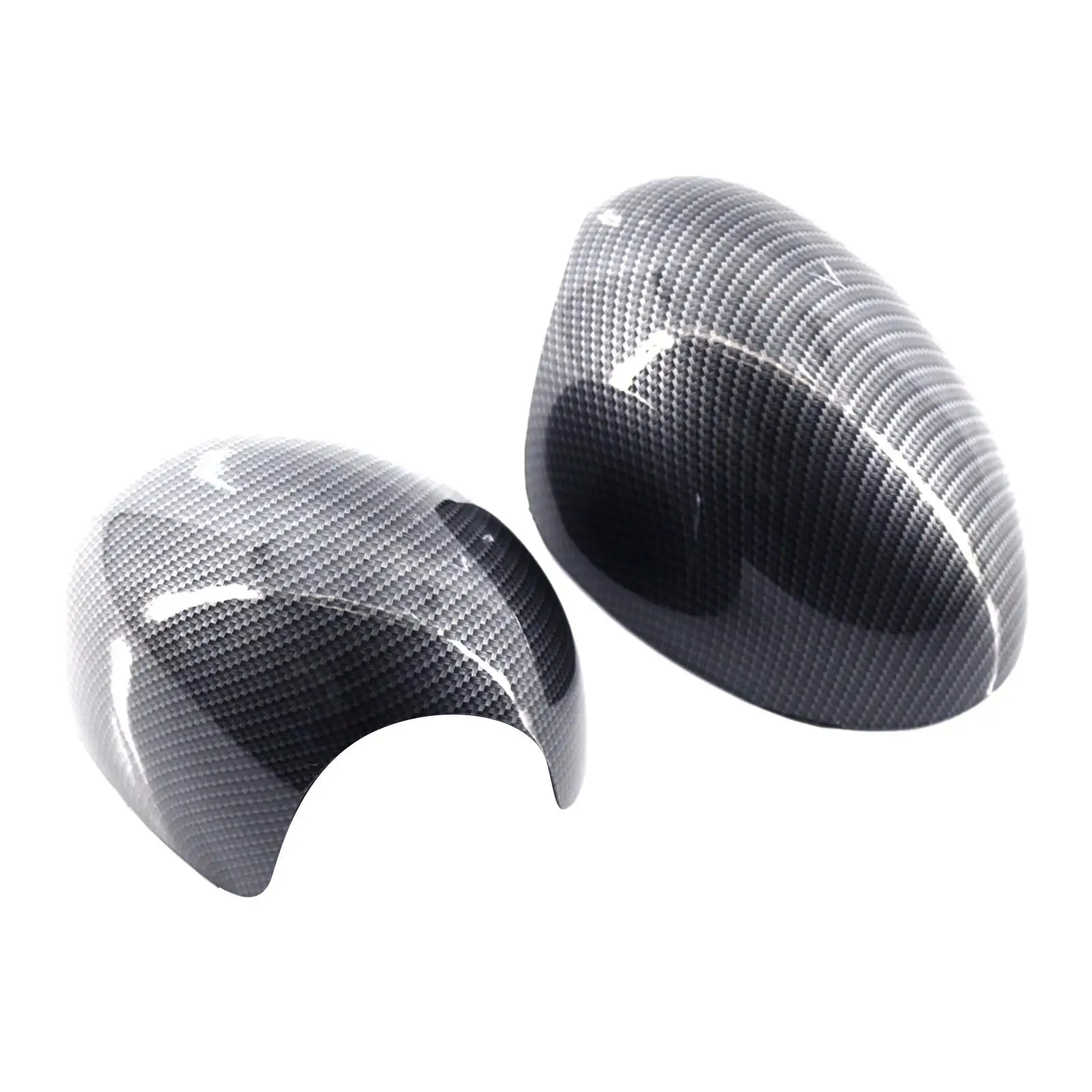 2 Pieces Wing Mirror Cover Casing Rplacement for Mini R55 R56 R57