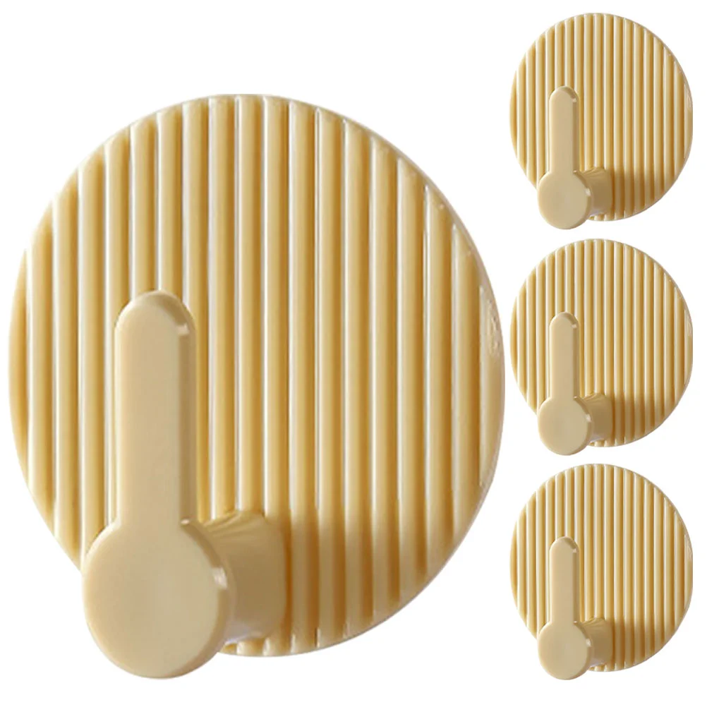 

4pcs Towel Hook Decorative Hook For Wall Punch Free Hanging Coat Rack Hanger