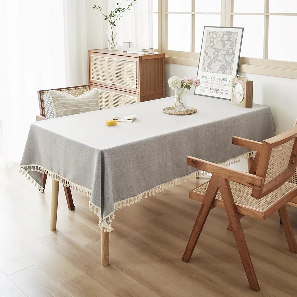 

Прямоугольная скатерть из полиэстера, однотонная