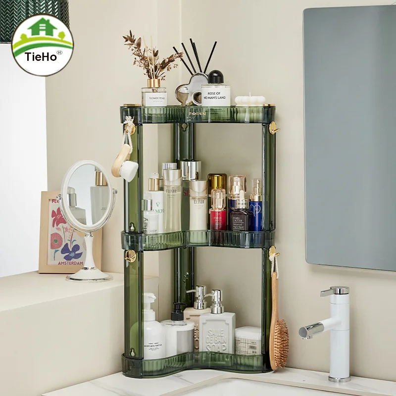 

Household Bedroom Cosmetics Storage Rack Bathroom Corner Modern Simple Multi-layer Storage Organizer Shelf Home Accessories