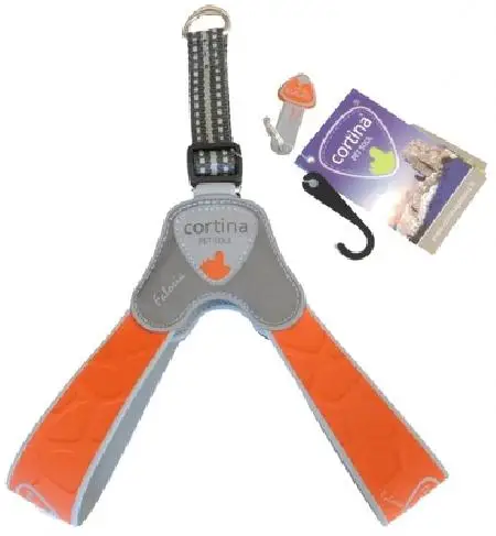 Cortina Супер прочная шлейка FALORIA огненный оранжевый обхват груди 20-30 см0 8-3 кг Harness