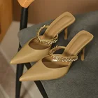 Босоножки женские на шпильке, с заостренным носком, на высоком каблуке