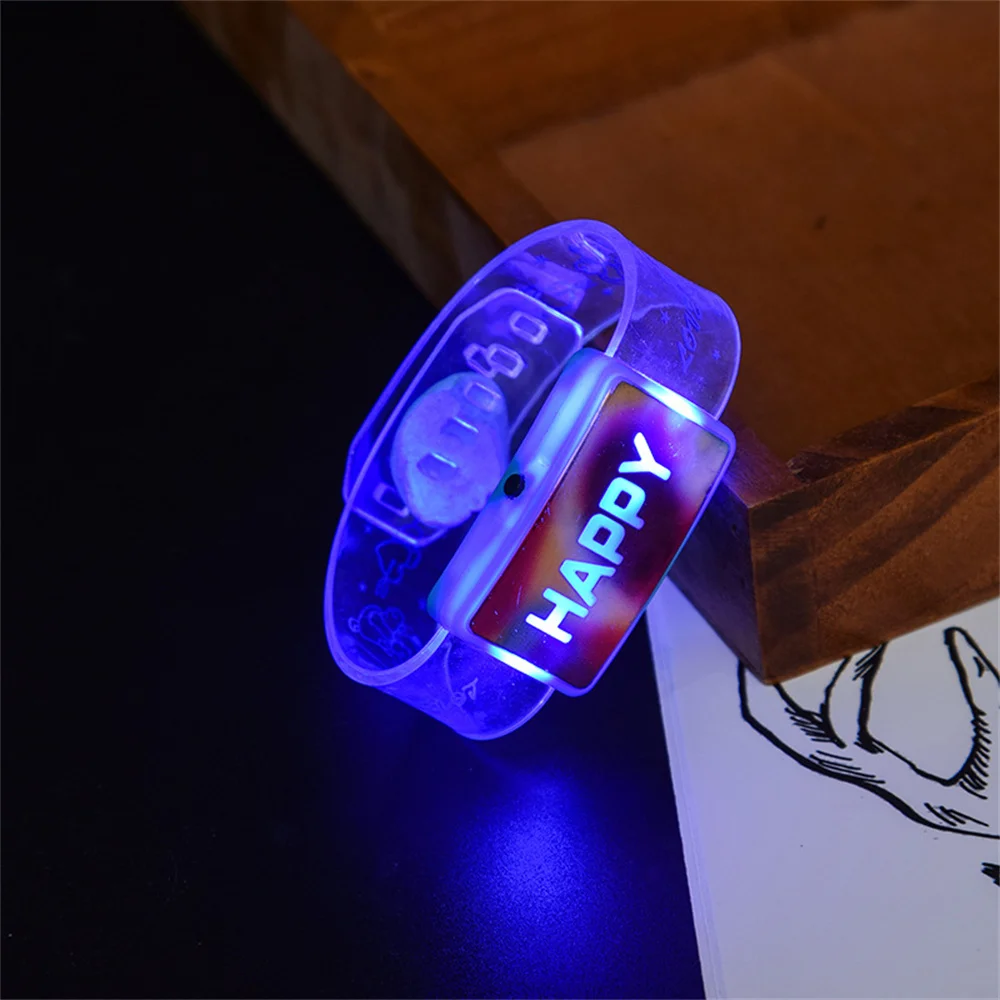 

Светящиеся браслеты LED, синий, зеленый, розовый