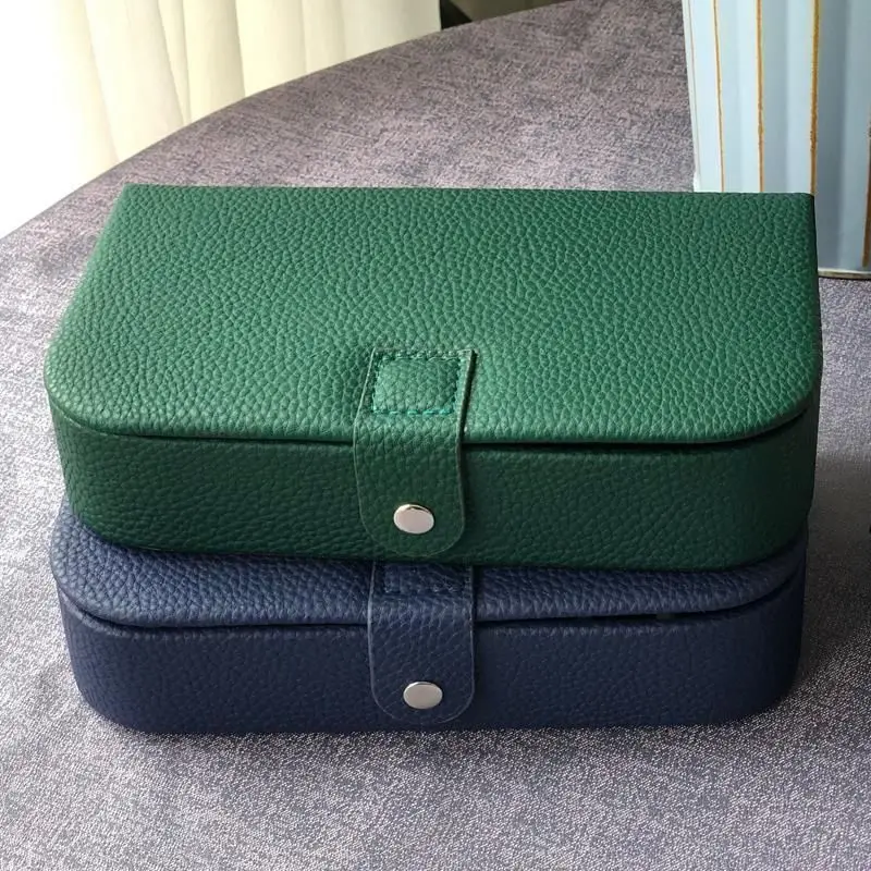 2023 Portable Jewelry Box Jewelry Organizer Display Travel Jewelry Case Boxes Button Leather Storage Chenille Jewelers Joyero