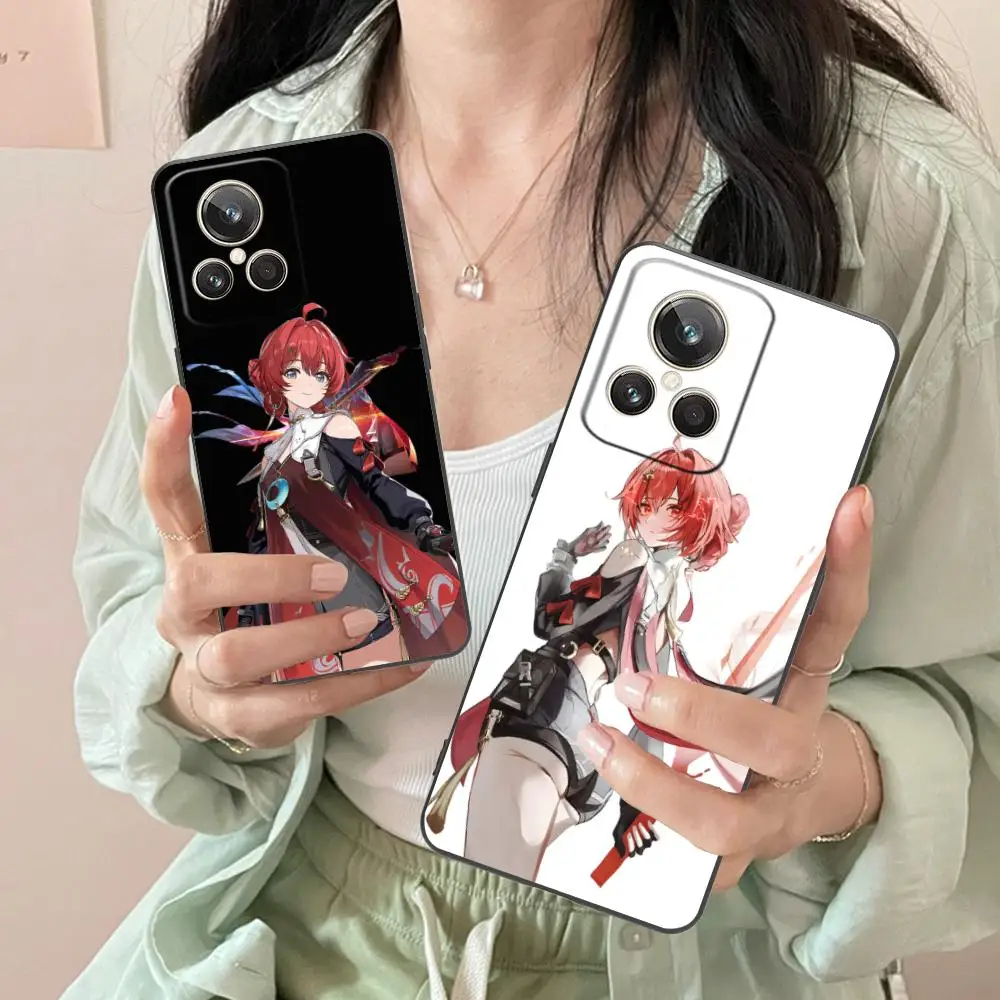 Фото Чехол для телефона Wuthering Waves Danjin для Realme 15 14 13 12 11 10 9 Pro Plus T i Lite 5G, мягкий противоударный чехол из ТПУ №5