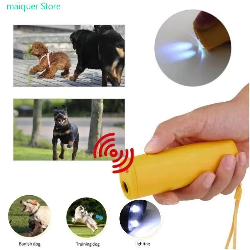 

Strengthen Pet Dog Training equipment Ultrasound Repeller 3 in 1 Control Trainer Device Anti Barking Stop Bark Deterrents