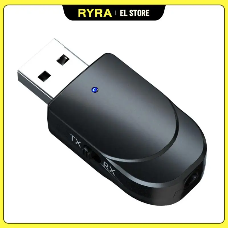 

RYRA Bluetooth 5.0 Audio Transmitter Receiver 2 In 1 USB Computer Adapter With 3.5mm Aux Cable For Car Speaker PC TV Switch PS4