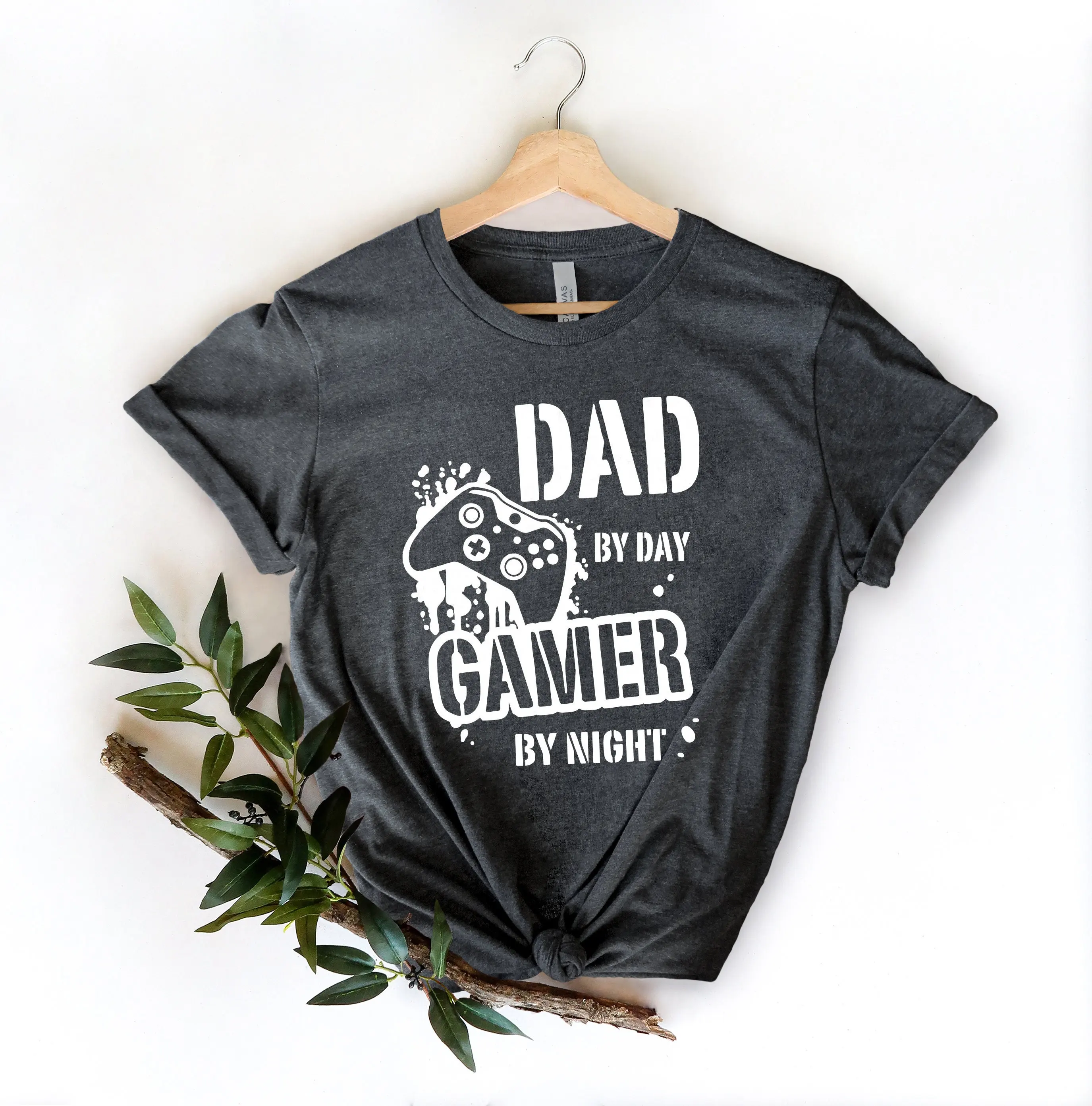 Футболка Dad By Day Gamer Night уровень разблокированного ретро-игр забавный папа отца