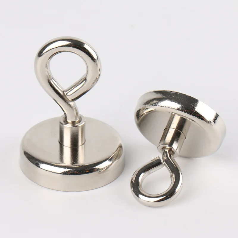 

1PCS Super Strong Neodymium Magnet Hook Fishing Fishing Magnet Neodymium Round Powerful Magnetic Hook Sea Fishing Magnet Finder