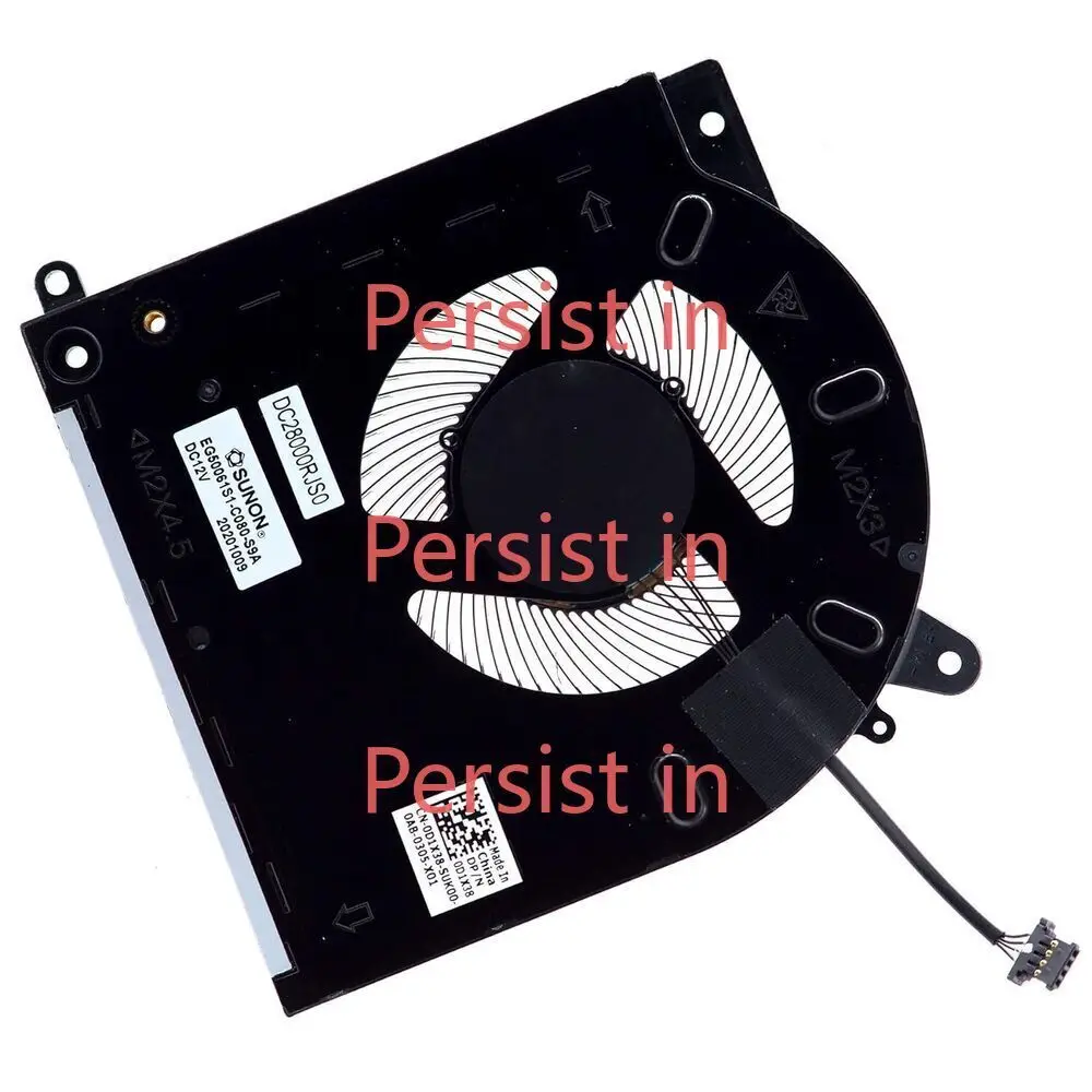 Вентилятор охлаждения ЦП для DELL Alienware M15 R3 R4 2070 3070 0TG9V0 0D1X38