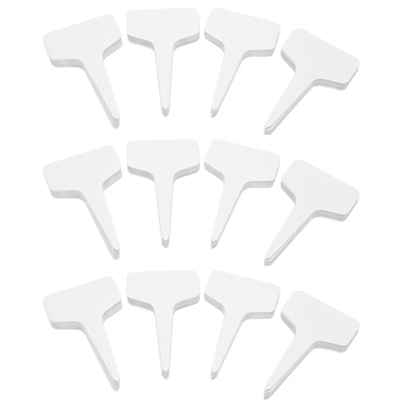 

1000 Pcs Garden Labels Gardening Plant Classification Sorting Sign Tag Ticket Plastic Writing Plate Board White