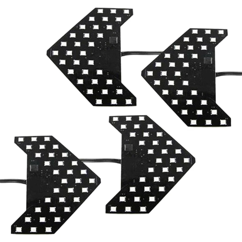 4 шт янтарно-желтый 33-SMD последовательные фонари для автомобиля