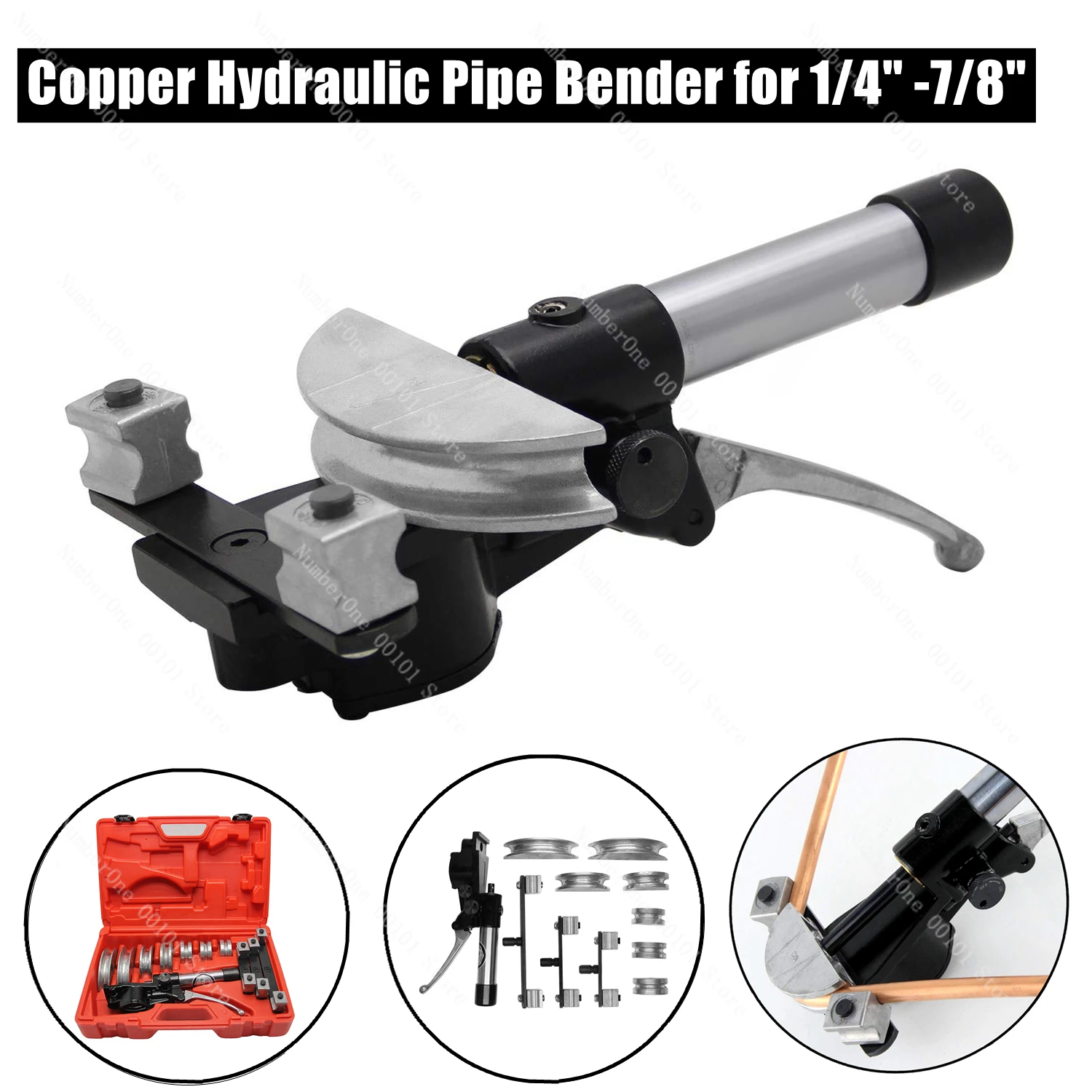 Ручной гидравлический трубогиб iGeelee инструмент для гибки труб TB-22 с 1/4 до 7/8 дюймов