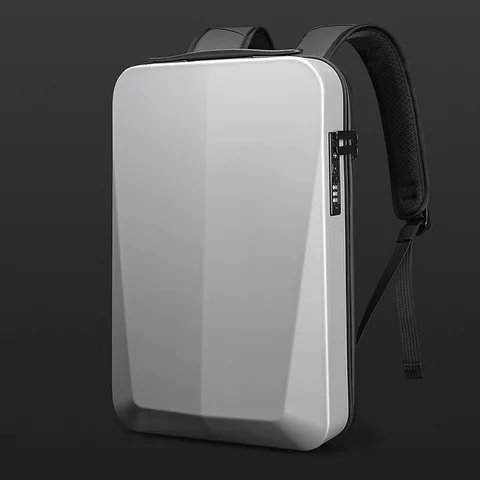 Новый деловой рюкзак в европейском и американском стиле, Мужская пластиковая Жесткая Сумка для компьютера, мужской рюкзак, водонепроницаемый багаж с USB-разъемом