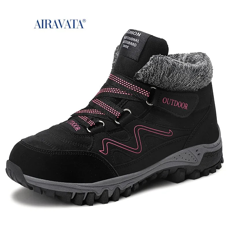 Women Winter Sneakers Light Comfortable Soft Casual Walking Shoes Velvet Warm Sports Boots Plus Non-slip Wear-resistant