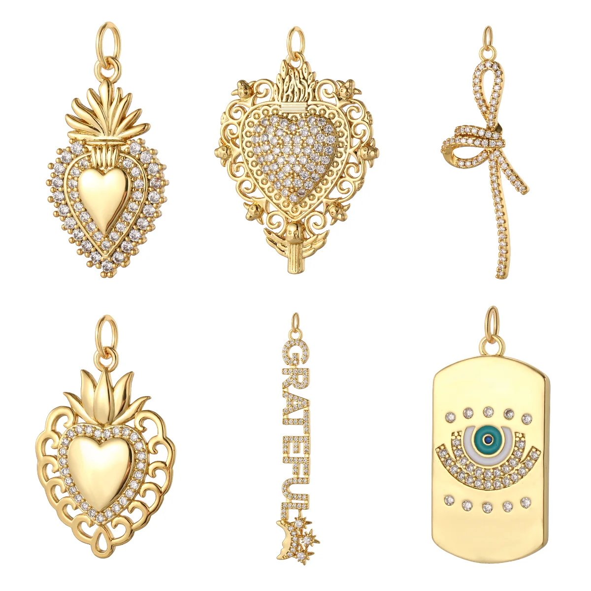 

Подвески с голубыми глазами для изготовления ювелирных изделий, медные Подвески с крестом для самостоятельного изготовления сережек, ожер...