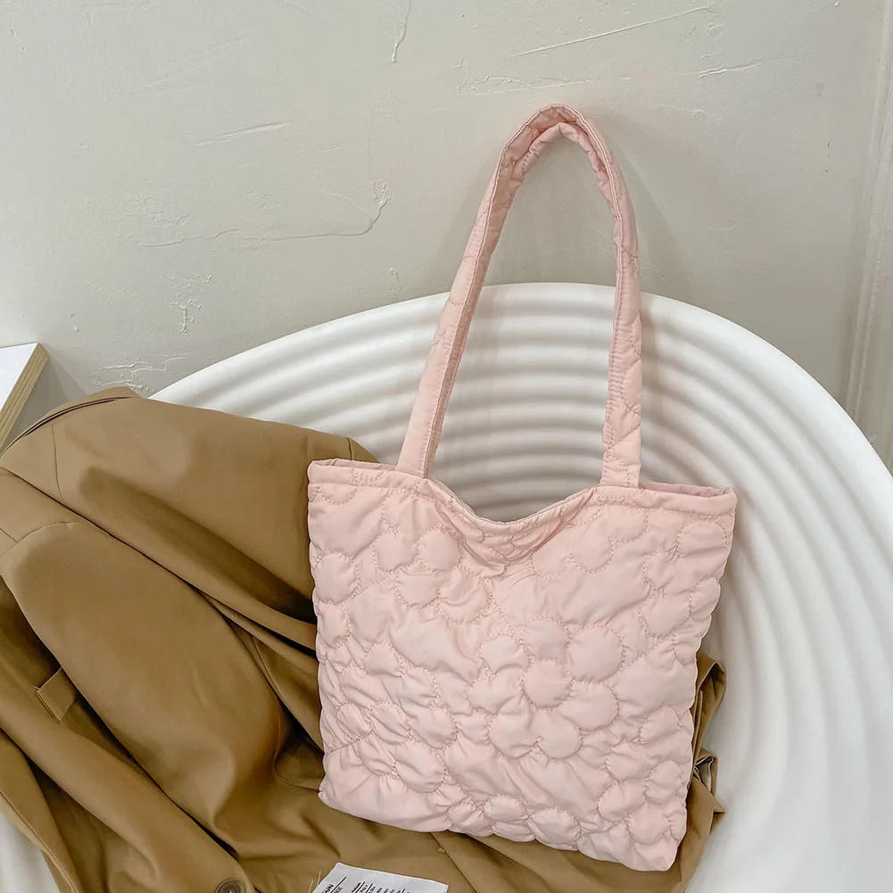 

Стеганые кошельки с ромбовидным узором и ручками, однотонные сумки большой вместимости, Дизайнерская Дорожная сумка для покупок, женская сумка-тоут для девушек