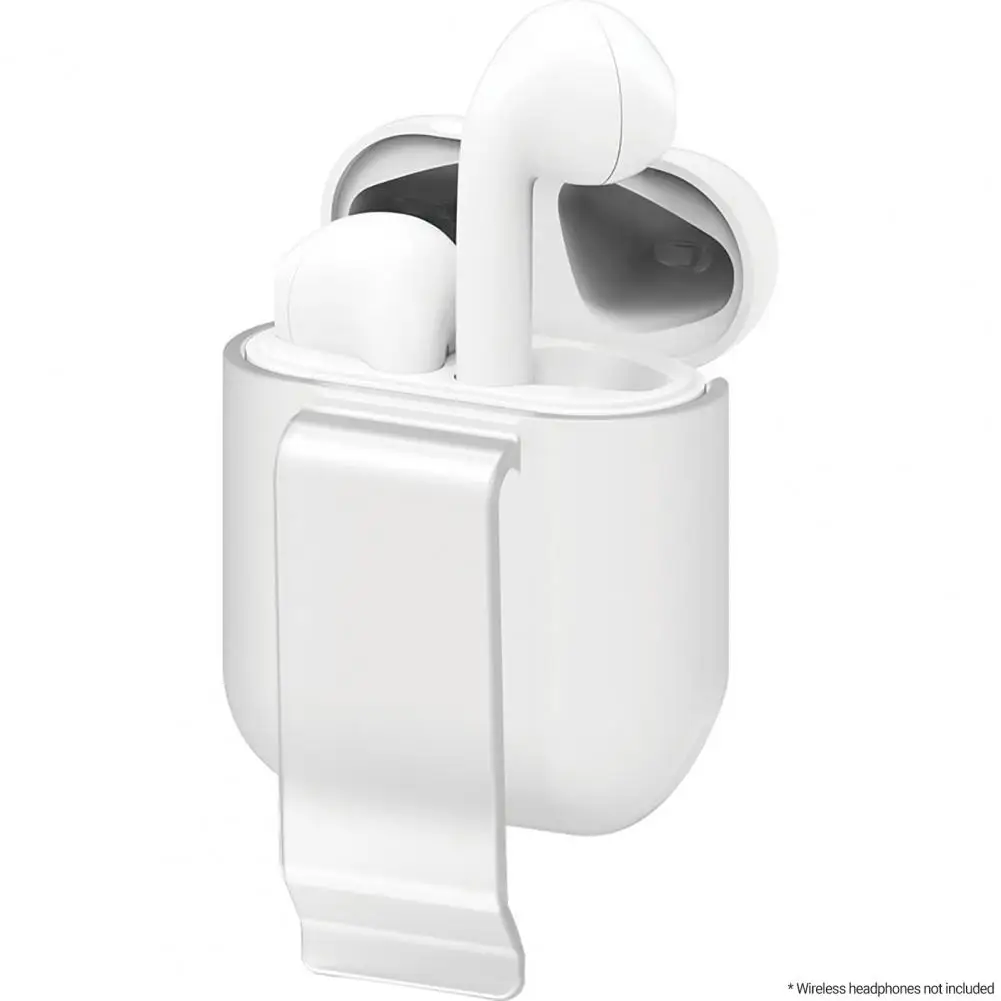 

Earphone Protective Cover Dust-proof Anti-fall Waterproof Wireless Earphone Bracket Belt Clip Case for AirPods1/2