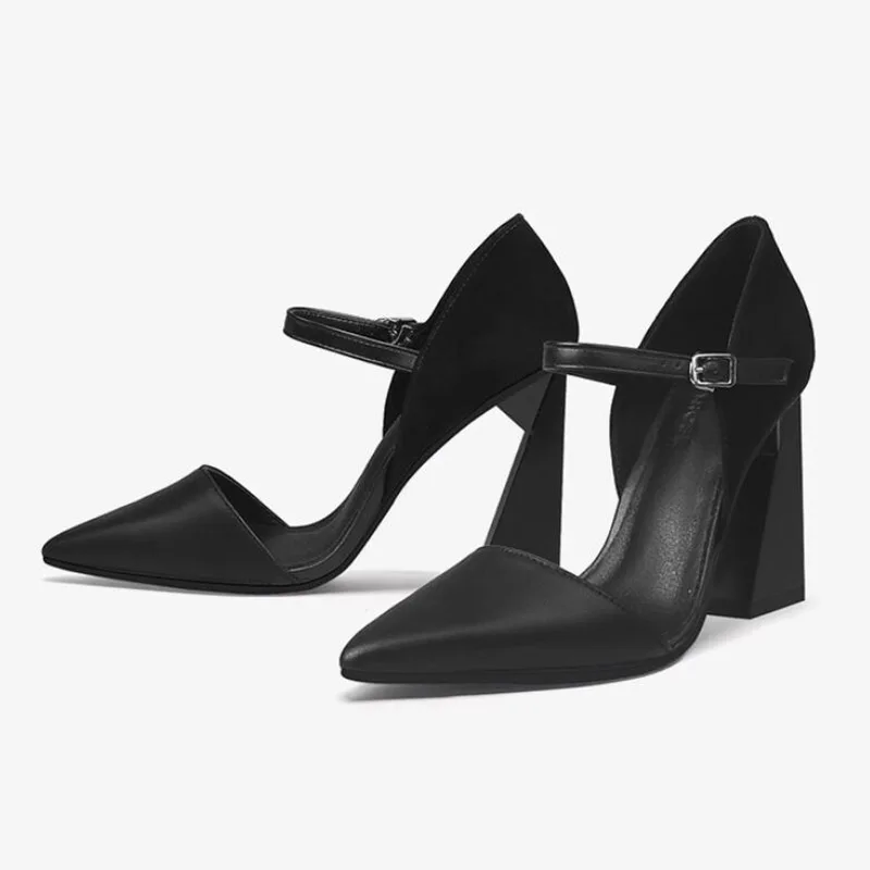 Phoentin 2023 New super High Heels Pointed Fashion mary janes shoes wedding party Sexy Women's strange sandals plus size FT2549