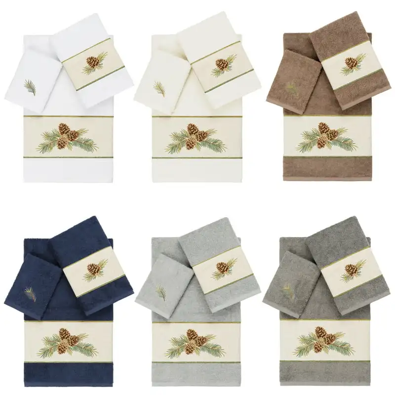 

100% Turkish Cotton Pierre 3PC Embellished Towel Set