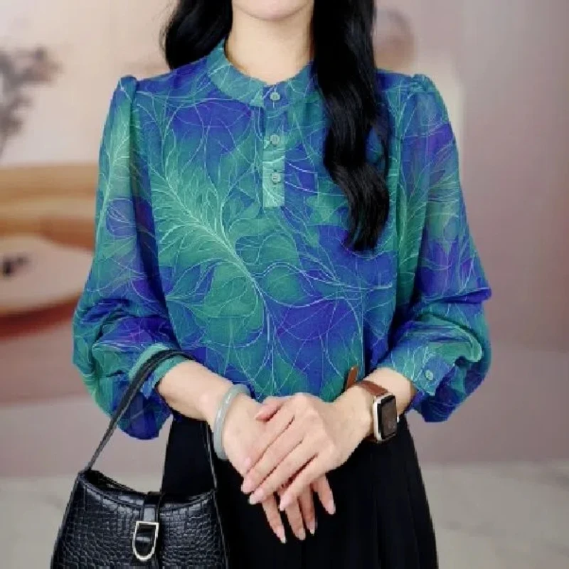 Осенняя универсальная текстура текстурированная антивозрастная рубашка в