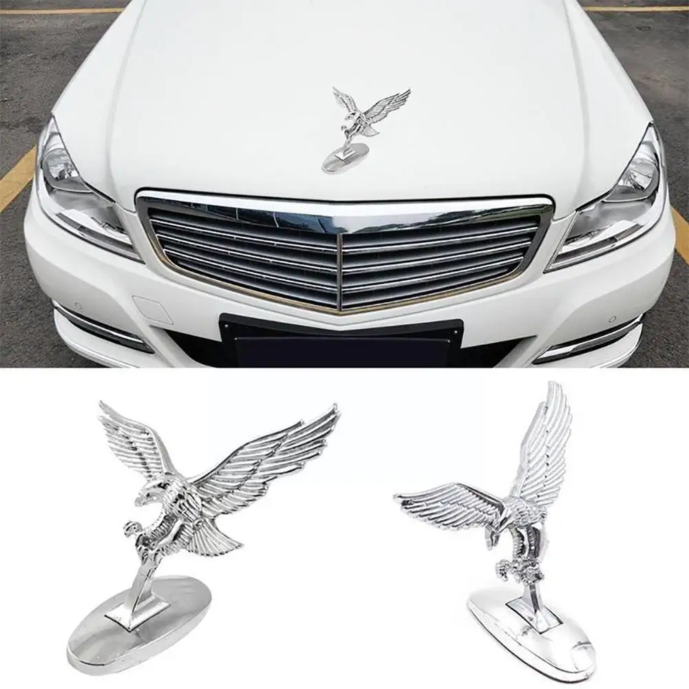 

Car Front Ornament 3d Flying Eagle Emblem Car Logo Front Hood Ornament Car Cover Eagle Badge For Auto Car-styling X5m4