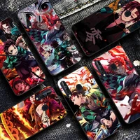 demon slayer kamado tanjirou phone case for samsung s20 lite s21 s10 s9 plus for redmi note8 9pro for huawei y6 cover