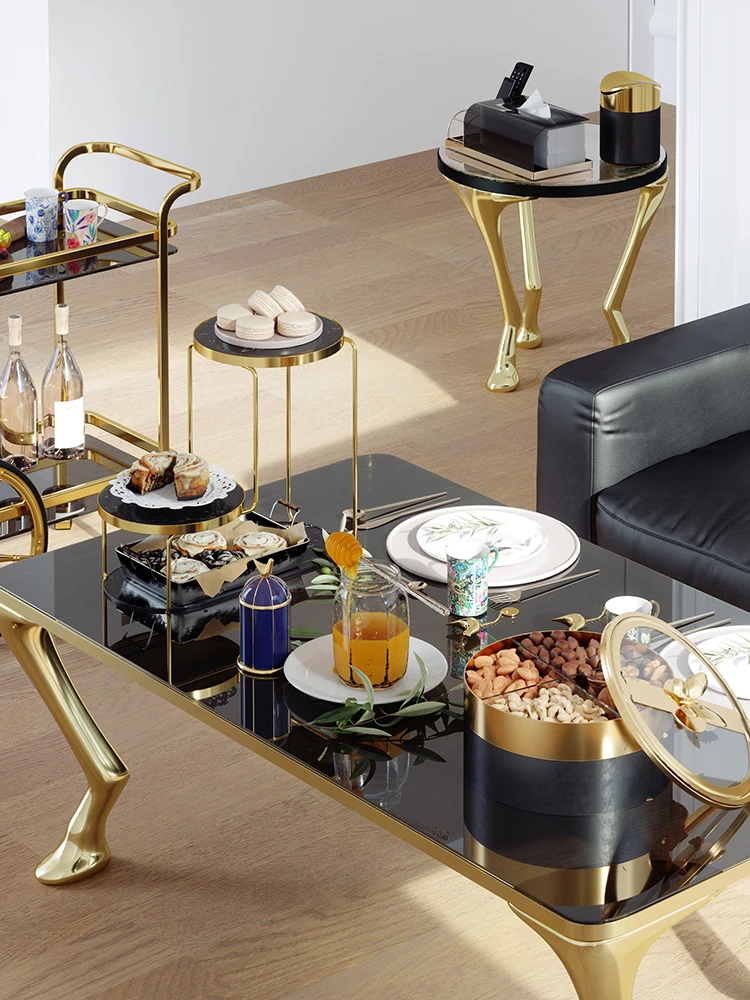 Настольный стеллаж для хранения многоуровневый мраморный поднос в ванной