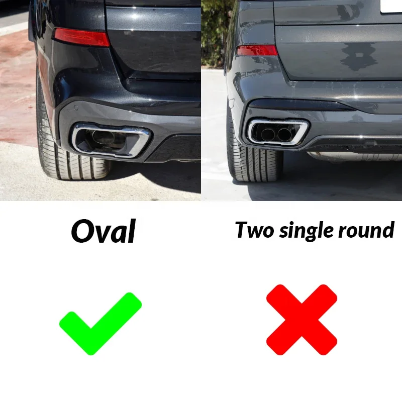 SYPES наконечник выхлопной трубы из углеродного волокна для BMW G05 X5 G06 X6 G07 X7 2019 +