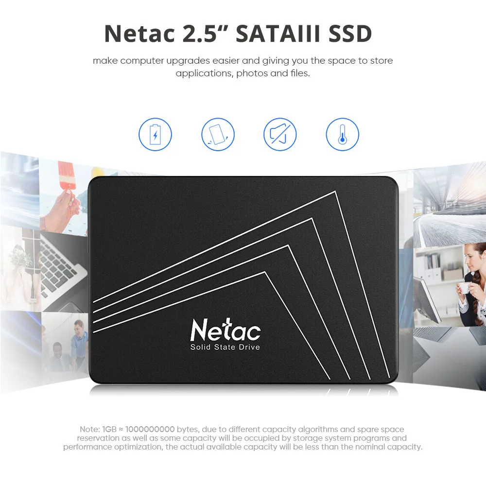Жесткий диск Netac SSD N530S 2 5 дюйма SATA3 550 Мб/с