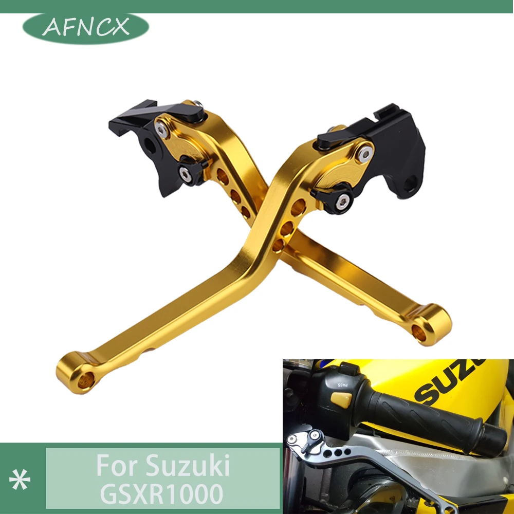 

Motorcycle Adjustable Accessories CNC Long Brake Clutch Levers For Suzuki GSXR1000 2007 Suzuki GSXR1000 2008