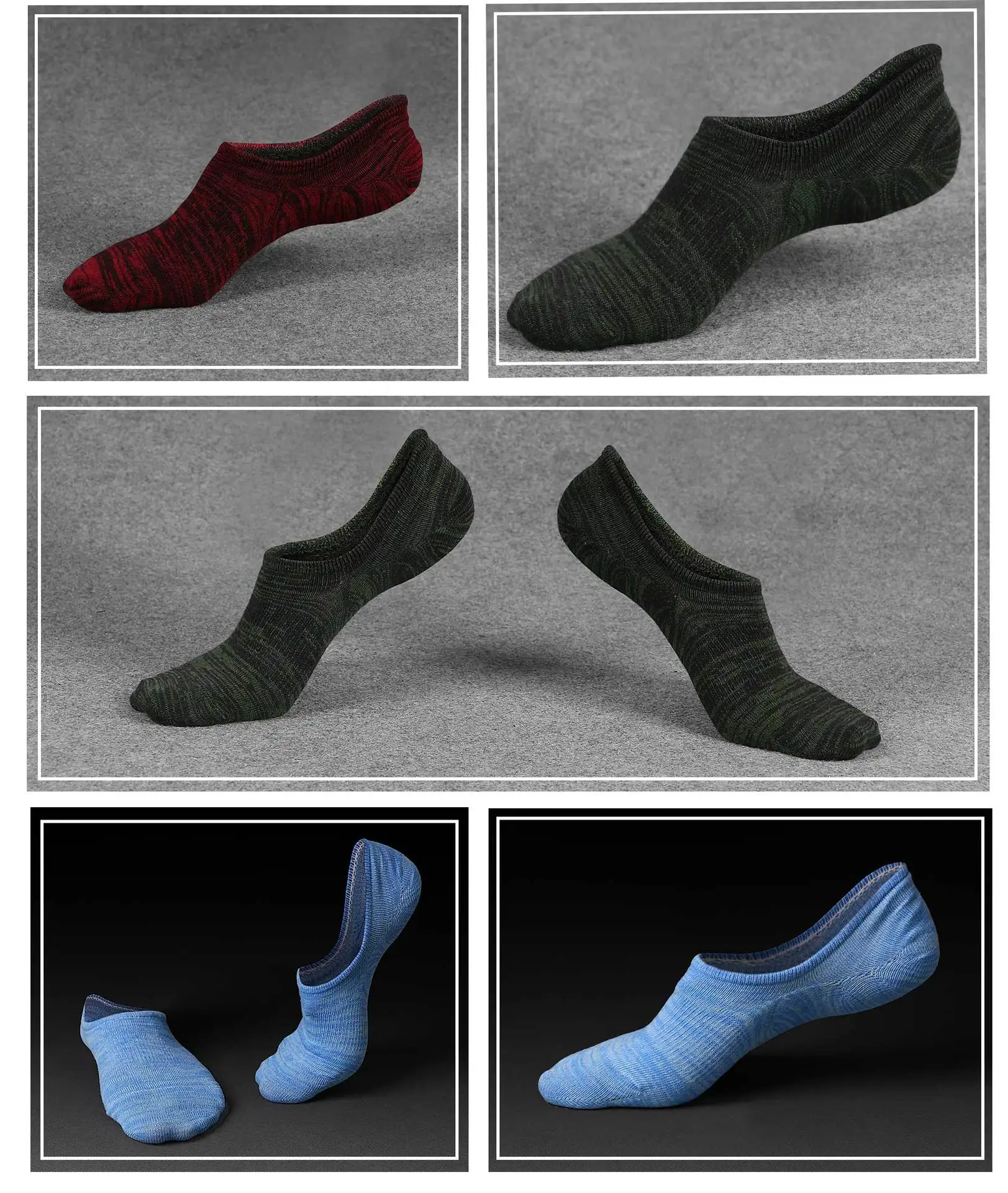 3 Pairs Anti Socks With Silica Gel  His Ship Antiskid Hosiery Ship Male Socks Invisible Man Boat Socks Yoga Kleding Sports Sock