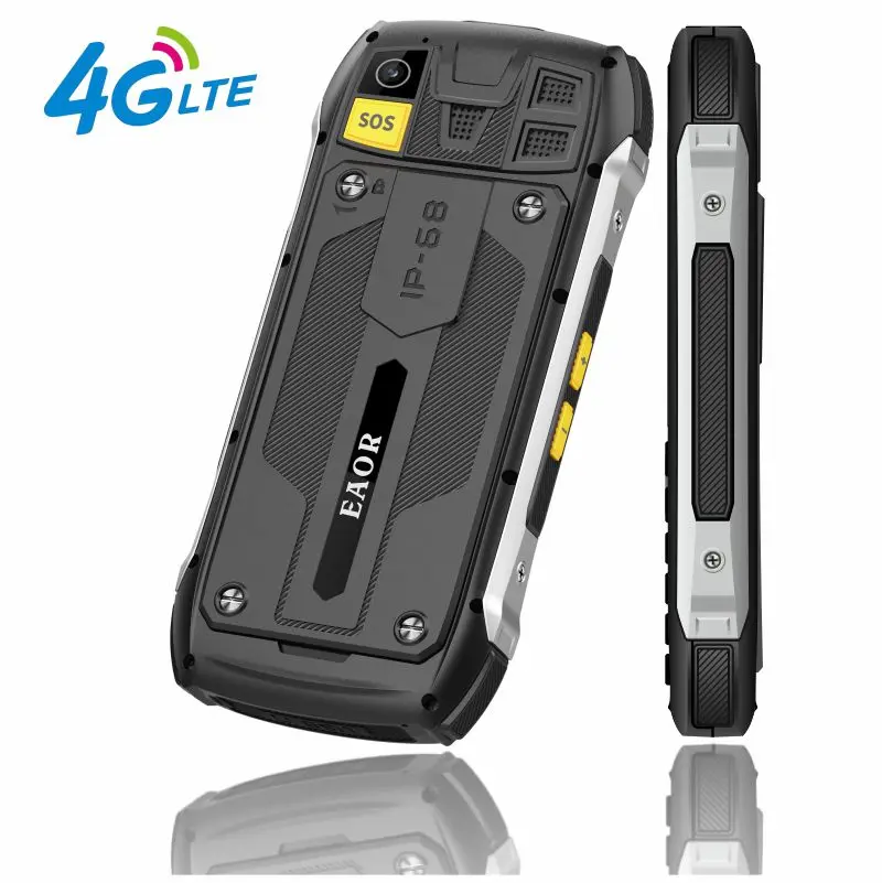 EAOR 4G LTE Водонепроницаемый прочный большой аккумулятор Powerbank Функция клавиатуры 2,8 IPS дисплей громкости боковая клавиша блики фонарик мобильный телефон (art.: 3920cd86ac1fb) - 3920cd86ac1fb