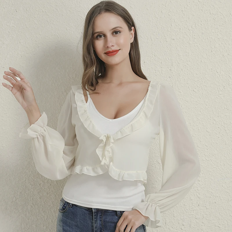 

Женская Тонкая блузка, Повседневная летняя Солнцезащитная одежда с бантом, женский кардиган, рубашка, топ, блузка для женщин, накидки, блуза