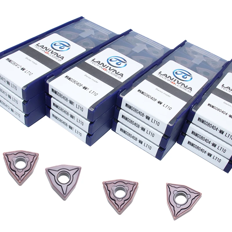 

10PCS WNMG080412-MM WNMG080408-MM1 WNMG080408-MM WNMG080404-MM LT10 Carbide Inserts CNC Metal Lathe Cutter Cutting Tools WNMG