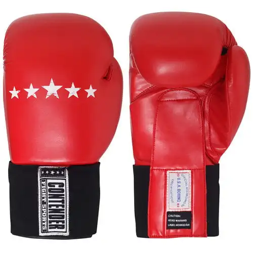 

Cool 10 oz Red Competition Boxing Gloves - Perfect for Fighting & Training