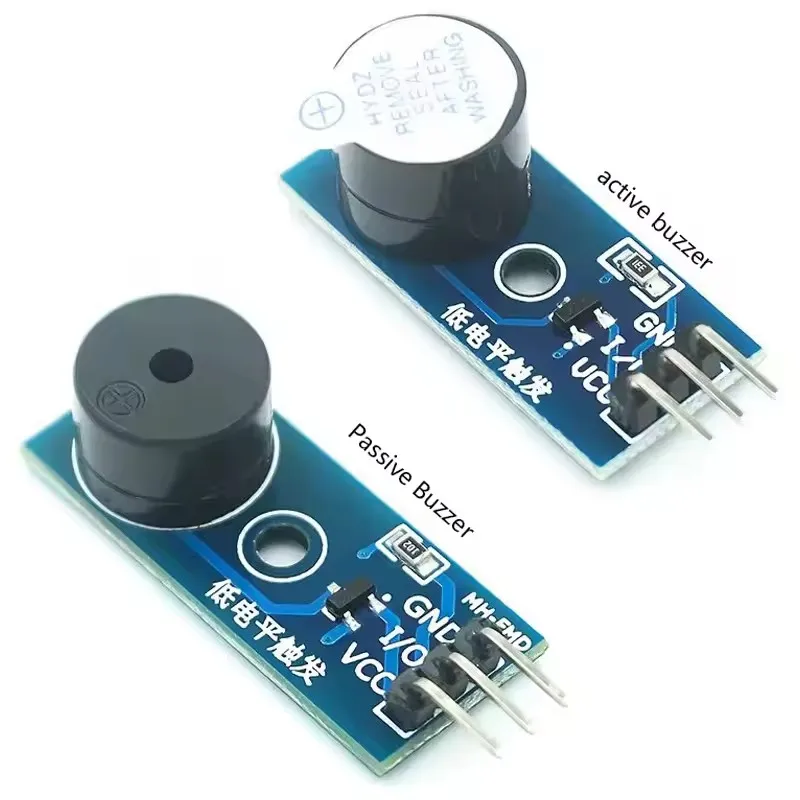 Фото Плата управления с низким уровнем активации DC3.3-5V, модуль зуммера для Arduino Smart Car DIY Kit - активный/пассивный с датчиком звука №1