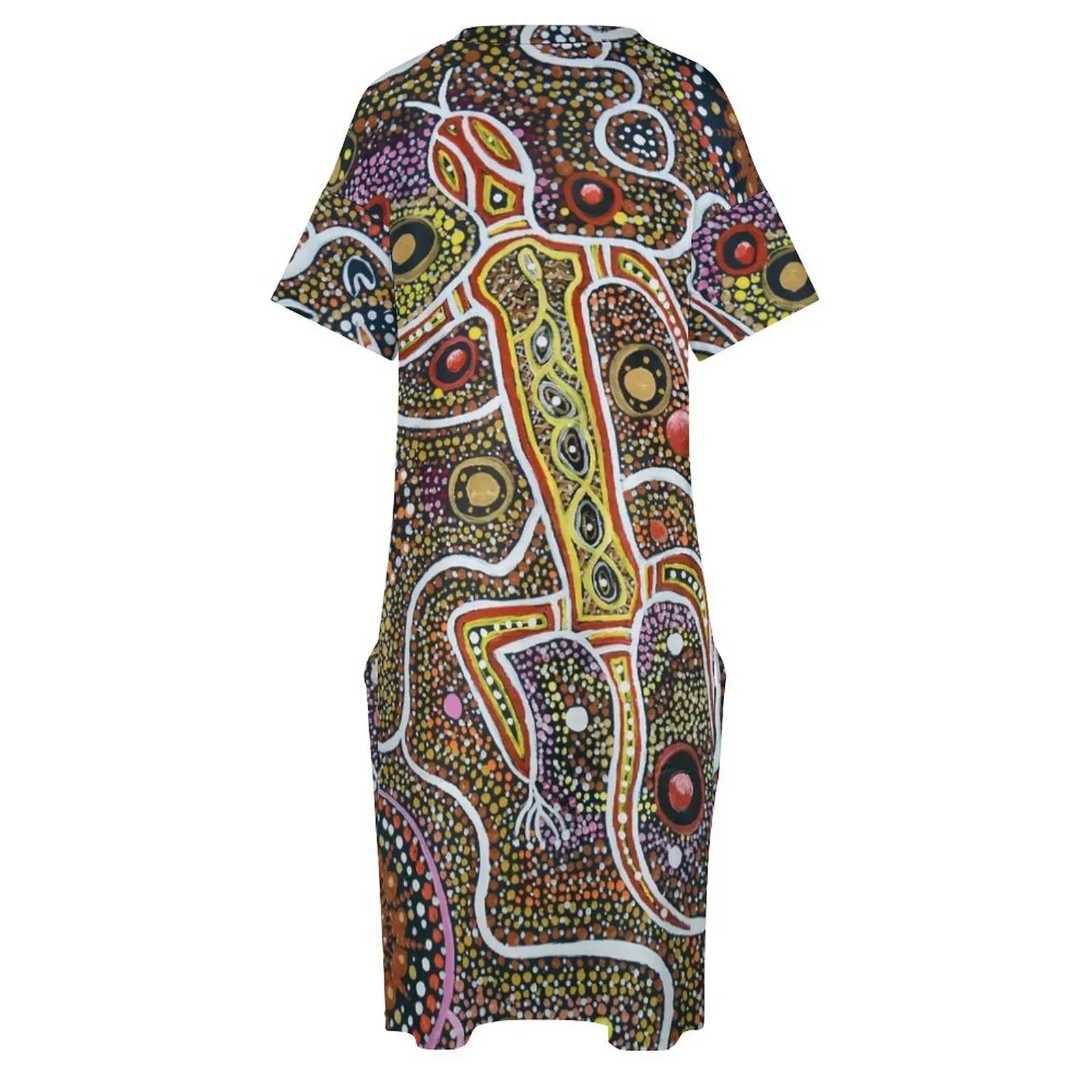 Свободное платье с карманами Oola the Lizard летнее женское 2024 элегантное вечернее для