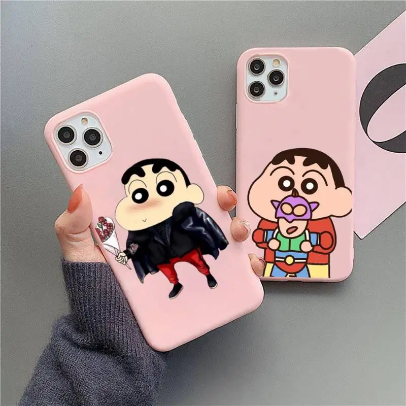 

C-Crayon S-ShinChan Phone Case For IPhone 11 12 13 14 Pro Max 7 8 Plus XS XR 12mini Se2020 Candy Case