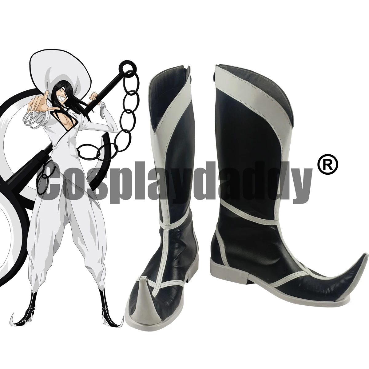 

Аниме обувь для косплея отбеливатель arreva Quinto 5th Espada Nnoitra Gilga черные изогнутые сапоги H016