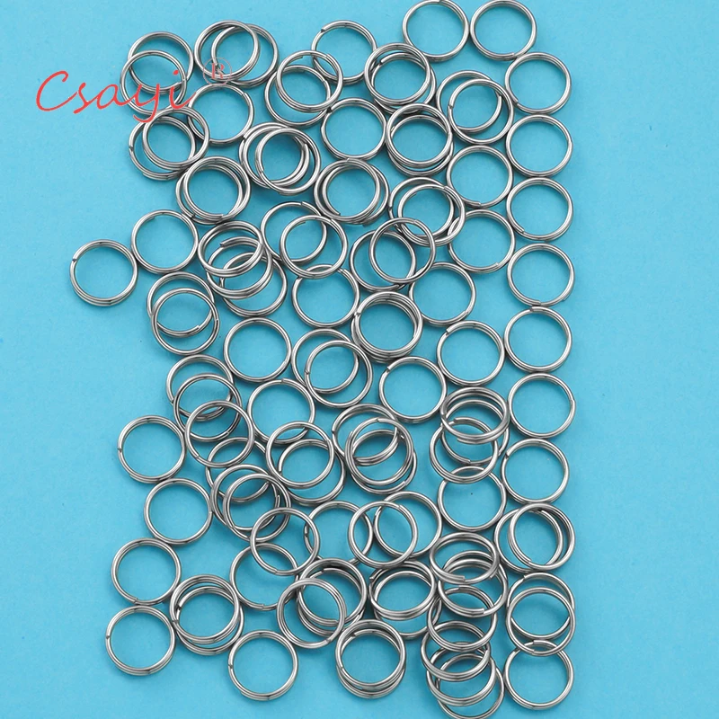 

Csayi 200 шт. раздельные колечки из нержавеющей стали для запуска цепочек, материалы для изготовления ювелирных изделий