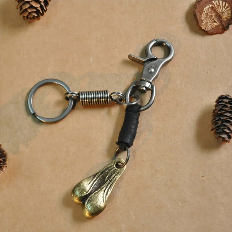 Брелок для ключей 2 цвета из латуни