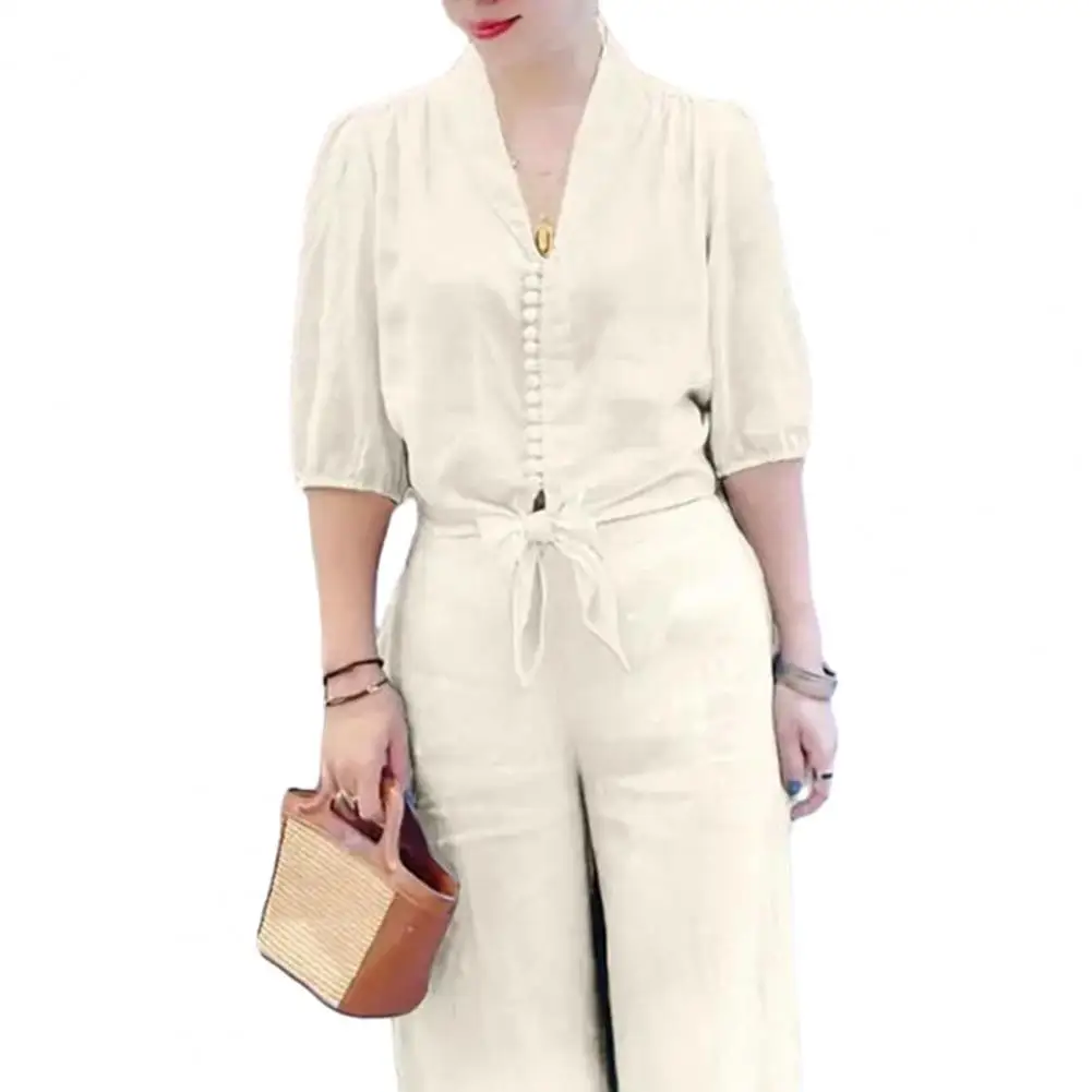 2 шт./комплект брюки с коротким рукавом и V-образным вырезом