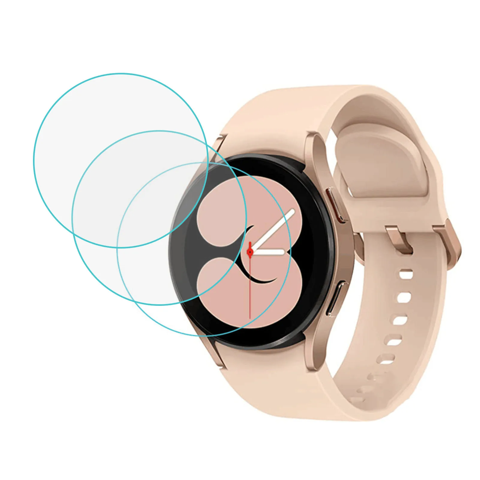

Tempered Glass For SamsungGalaxy Watch 4 44mm 40mm Screen Protector G alaxy Watch 4 Scratch Resistant HD Clear Film 3PCS