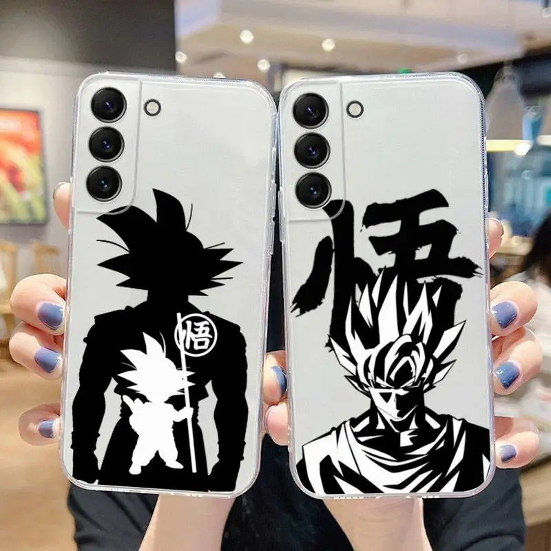 

Anime Dragon Ball Z Son Goku DBZ Phone Case For Samsung Galaxy S22 S21 Ultra S20 S30 FE S8 S9 S10 5G Plus Lite Soft Transparent
